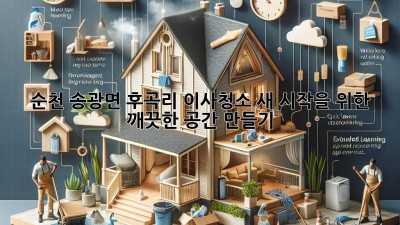 순천 송광면 후곡리 이사청소: 새 시작을 위한 깨끗한 공간 만들기 ✨