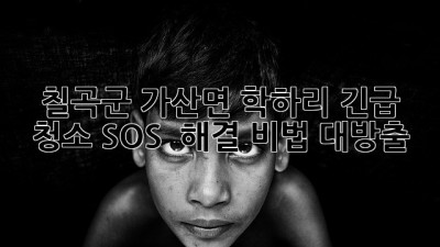 🧹 칠곡군 가산면 학하리 긴급 청소 SOS! ✨ 해결 비법 대방출!